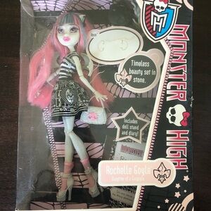 Monster High Rochelle Goyle Doll with Pink and Black Outfit in box